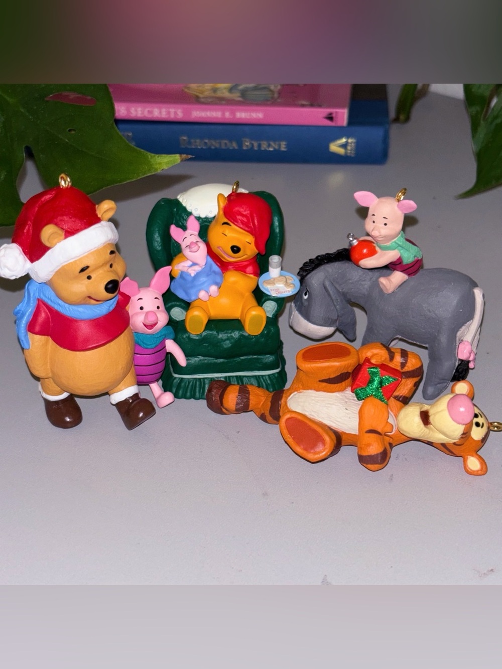 Vintage 1990s Hallmark Disney Winnie the Pooh Christmas Ornaments Lot of 4